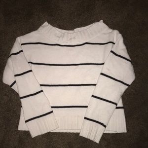 Forever 21 black and white striped sweater